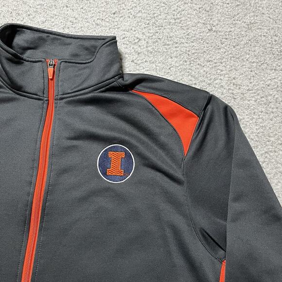 Fighting Illini Jacket Mens Medium Nike University Illinois Swoosh NCAA Full Zip - Picture 5 of 13